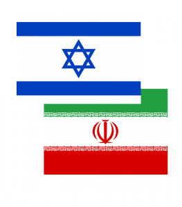 Israeli-Iranian-Flags